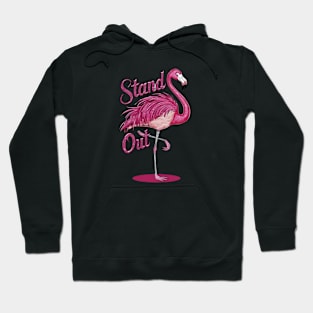 Funny Stand Out Flamboyant Flamingo Hoodie